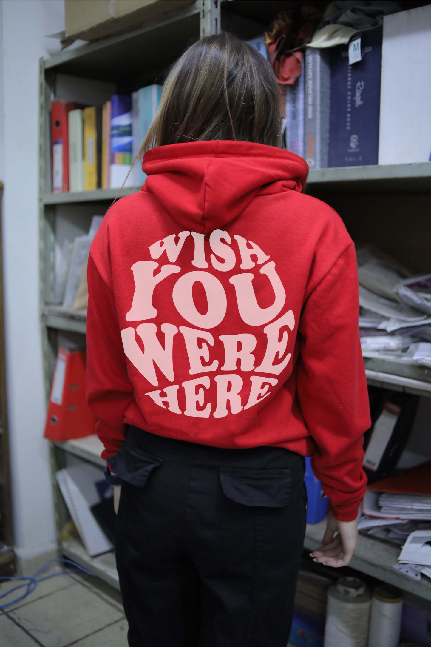 Wish you were here hoodie - Red