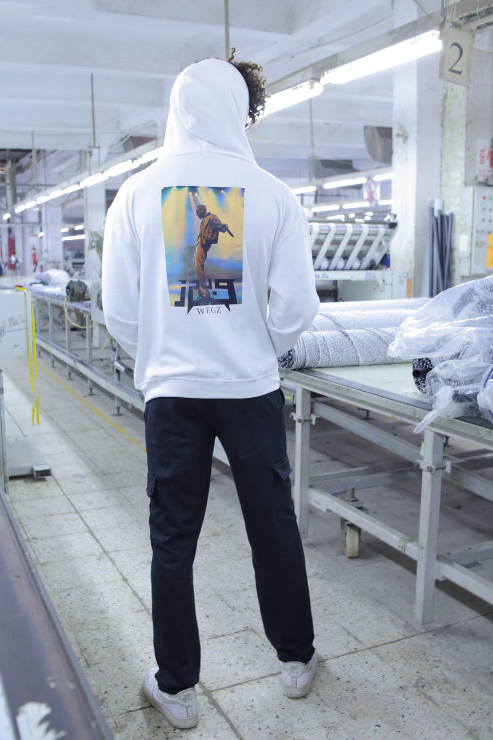 Wegz hoodie - white