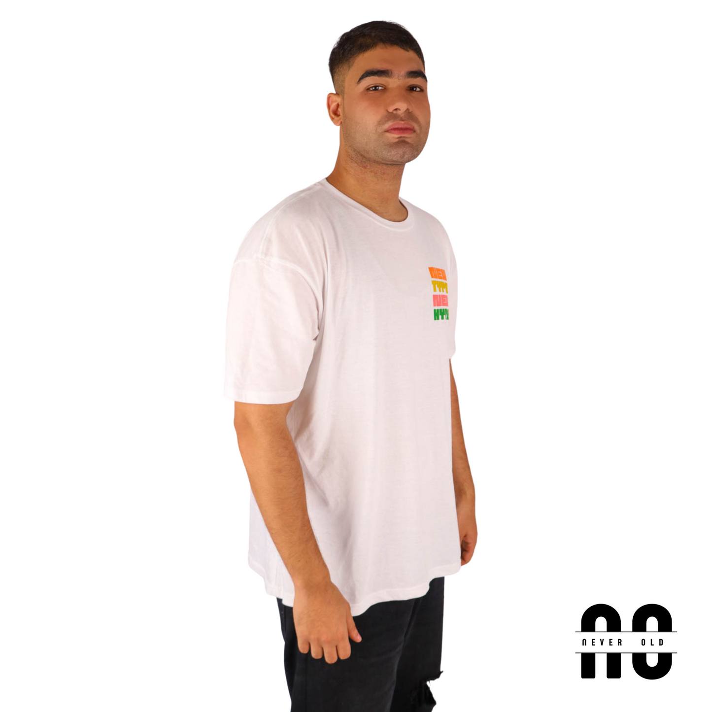 NEW TYPE NEW HYPE Round Neck Printed T-shirt - White